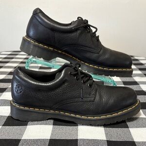 Dr. Martens Boston Black Leather Casual Oxford Shoes Slip Resistant Men's 11